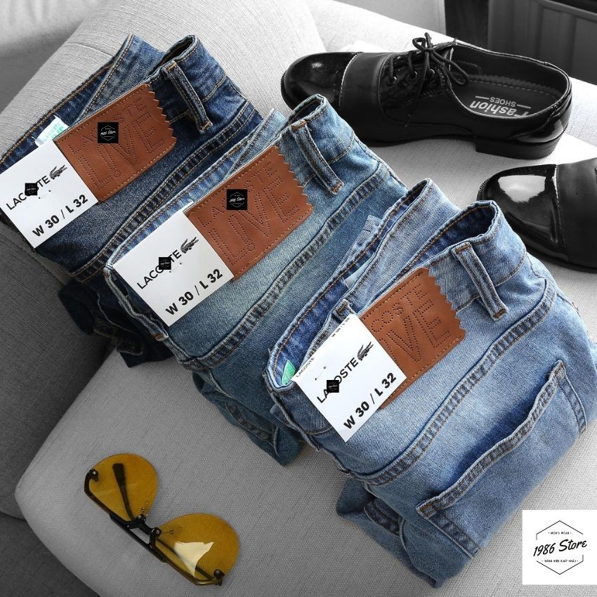 [Hàng Xịn - Ảnh Thật] Quần jeans nam L.coste Blue, hàng xuất cao cấp.