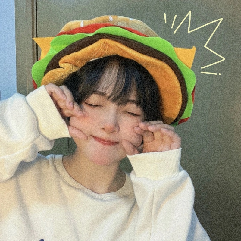Mũ Hình Bánh Hamburger Hoạt Hình Vui Nhộn Thời Trang Cho Bé