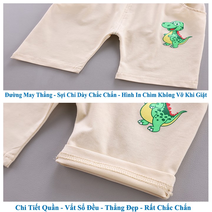 Áo bé trai HUQIQI kiêm quần short cho bé 1 đến 4 tuổi chất Cotton Hàn Quốc hàng trẻ em xuất khẩu Âu Mỹ