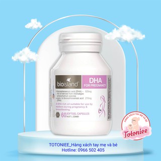 Viên uống DHA Bio Island cho bà bầu (60 viên) - Giúp phát triển trí não cho phụ nữ sắp mang thai, mẹ bầu và sau sinh