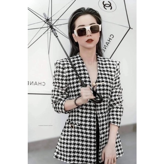 [FREESHIP - HÀNG LOẠI 1] ÁO VEST ZÍC ZẮC GHI ĐEN BLAZER HOT HIT