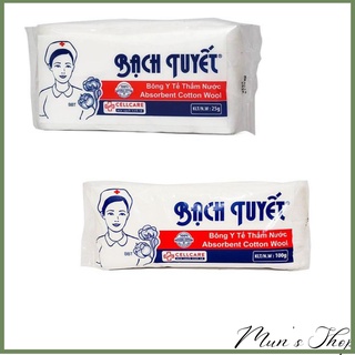 Bông gòn y tế bạch tuyết - bông y tế 100g - 25g