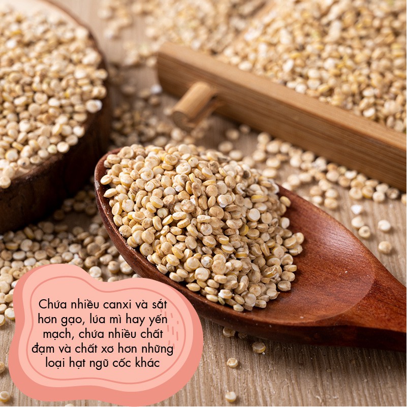 HẠT QUINOA DIÊM MẠCH TRẮNG ăn vặt healthy cho người ăn kiêng ăn chay mẹ bầu duy trì chế độ ăn lành mạnh tốt cho sức khỏe