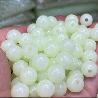 Chuỗi hạt acrylic dạ quang 4mm-16mm dùng làm trang sức thủ công