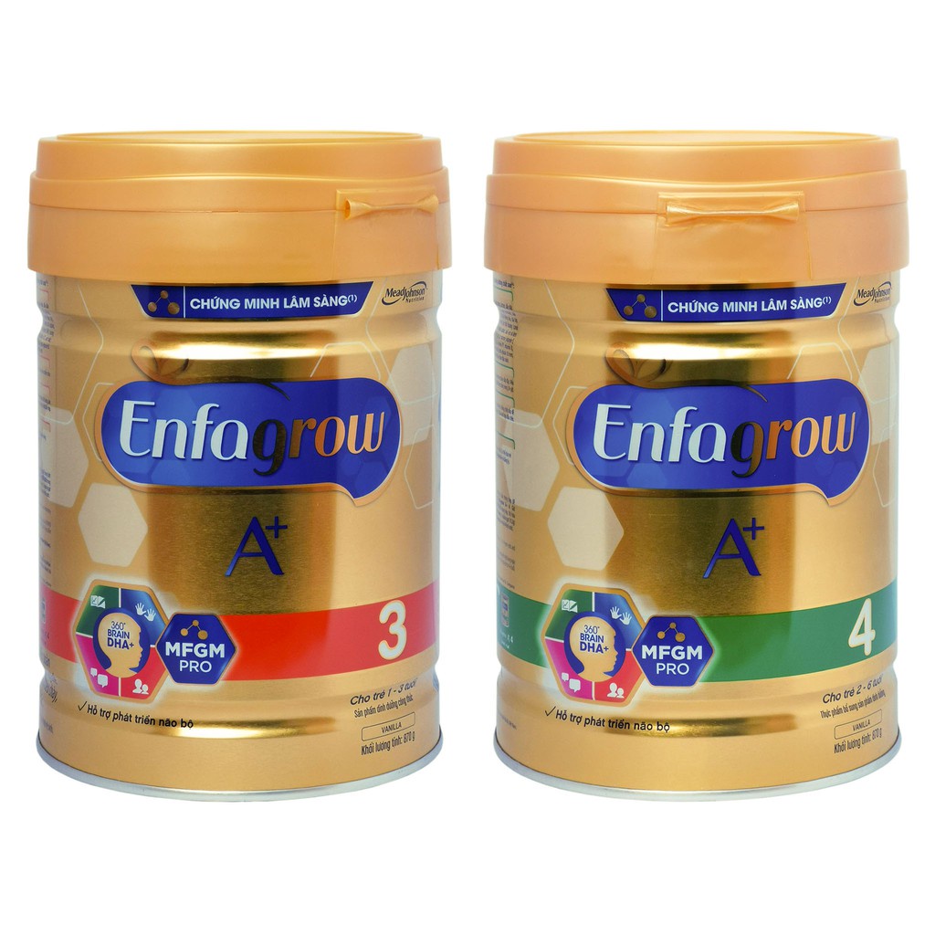 Sữa BỘT Enfamil Số 1, 2, 3, 4  830g