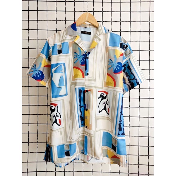 ÁO SƠ MI CỔ VEST 3D HỌA TIẾT MẪU 04 DIONE