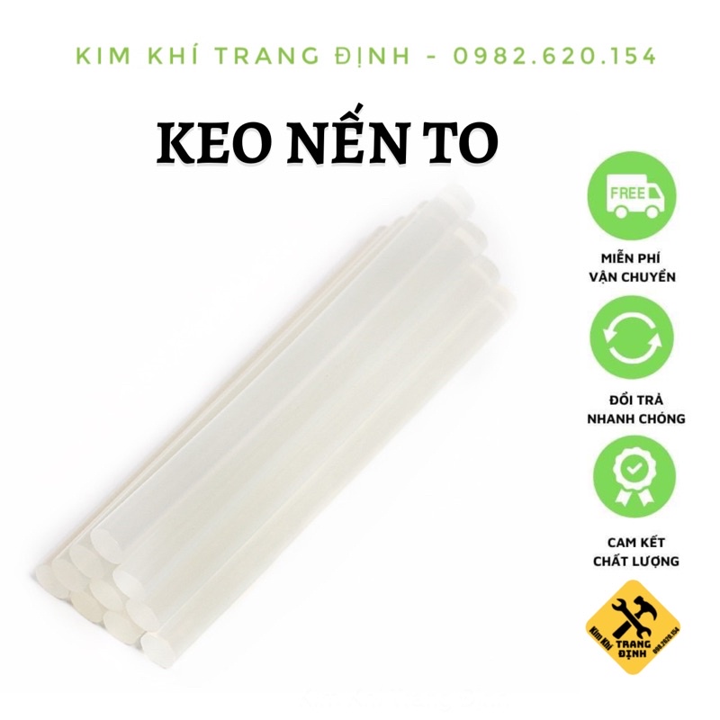 Set 30 cây keo nến to 30cm, đk 1cm