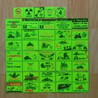 40 logo phượt , tem phượt , logo phản quang tem xe