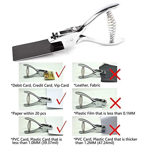 Dụng Cụ Bấm Lỗ Cho Thẻ ID / Thẻ ID Lỗ Tròn 15mm Tiện Dụng
