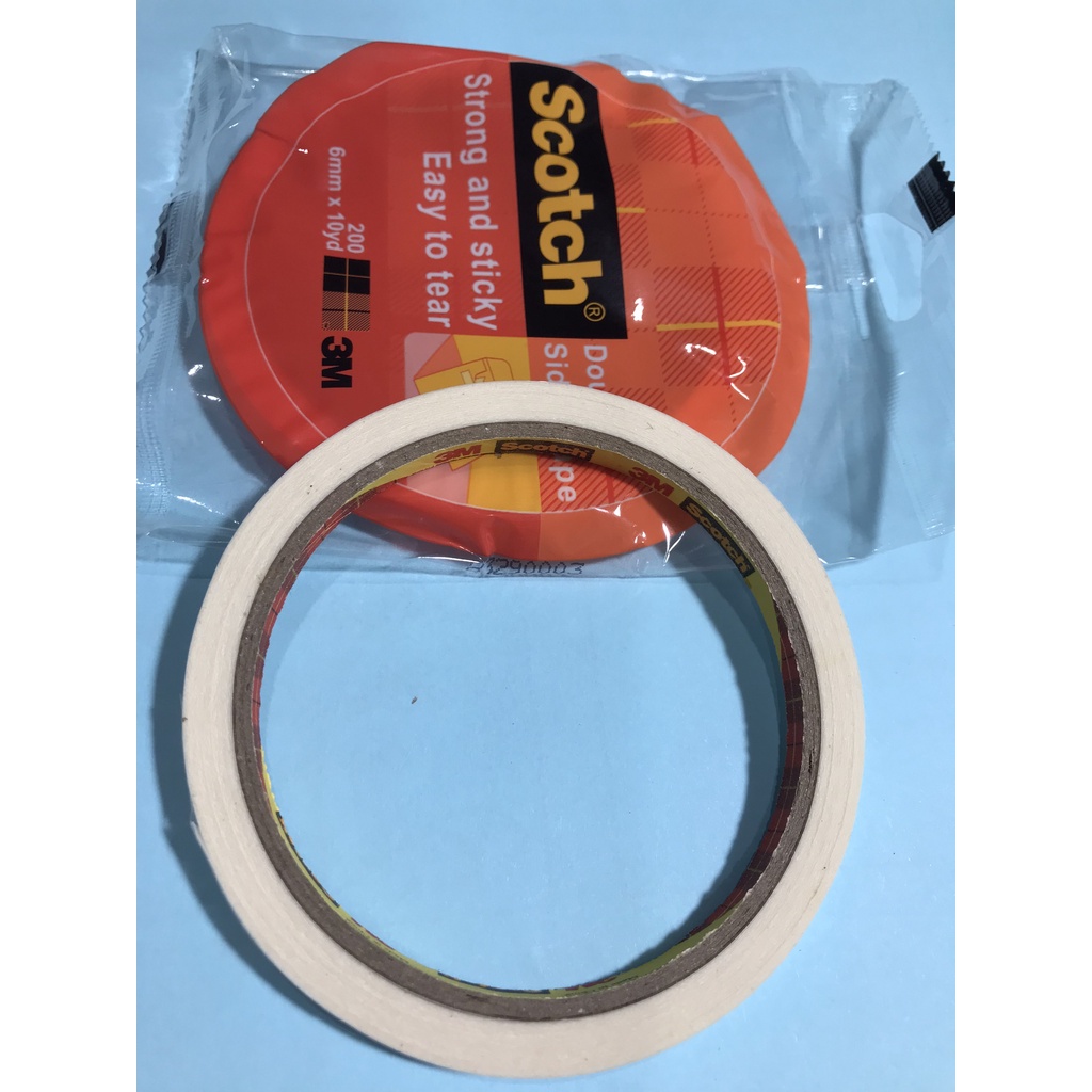 3M Scotch Double Sided Tape Băng Keo 2 mặt 3M 6mm x 10yd