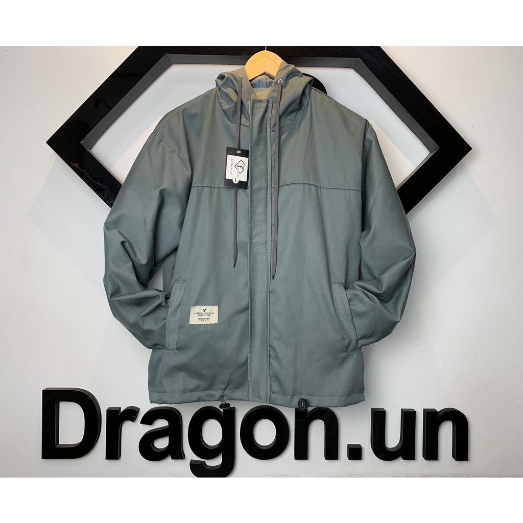 - Áo khoác kaki 2 lớp lót dù màu đen, xám và vàng kem