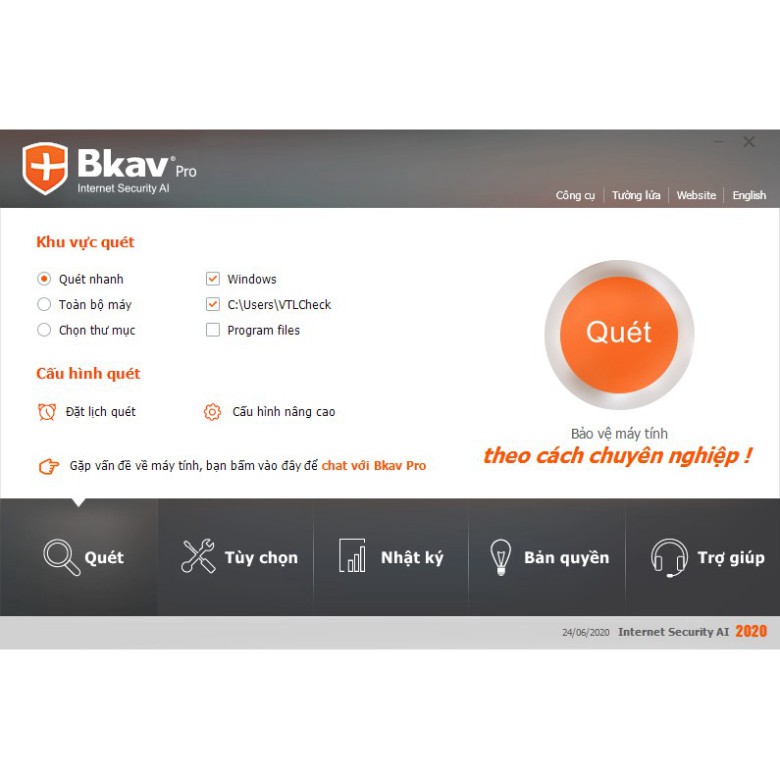 [Nhung bebu] Phần Mềm Bkav Pro Internet Security Al (1PC/1Year)