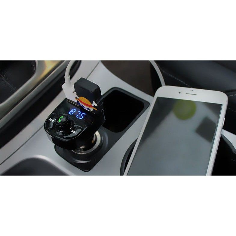 Tẩu nghe nhạc trên ô tô kiêm sạc điện thoại 2 cổng cao cấp Hyundai HY-82