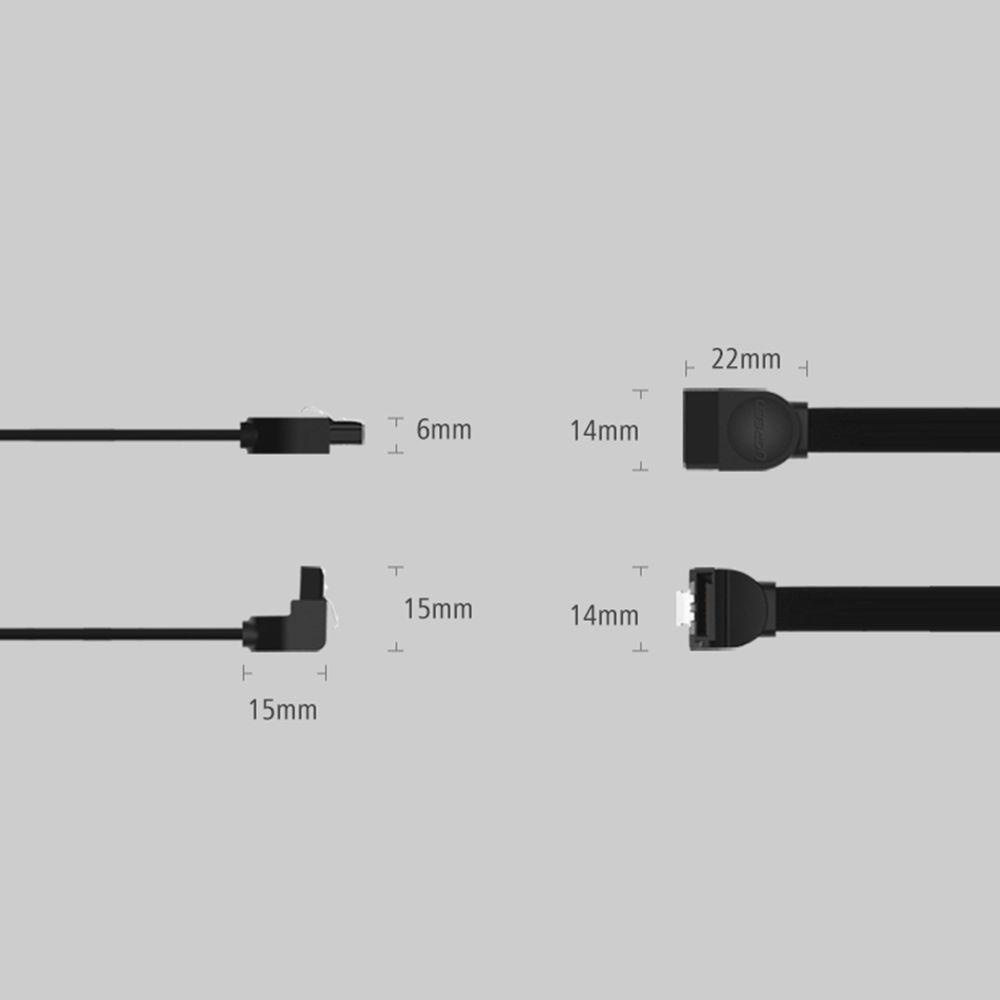 Dây Cáp AUGUSTINA SATA 3 Góc Phải SSD HDD