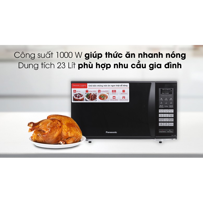 Lò vi sóng có nướng Panasonic NN-CT36HBYUE 23L - Hàng Chính Hãng