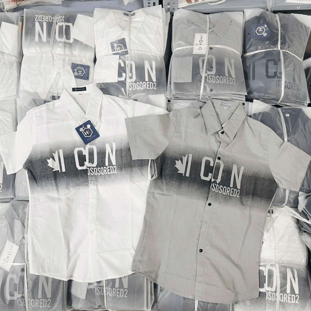 (HCM) ÁO SƠ MI TAY NGẮN LOGO ICCON ĐẲNG CẤP THỜI TRANG NAM LUXURY NAM TÍNH - CHẤT LƯỢNG CHO CÁC ANH EM KOKO MI FASHION