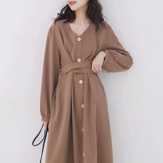 Đầm dài dáng dài cổ chữ v thời trang quyến rũ