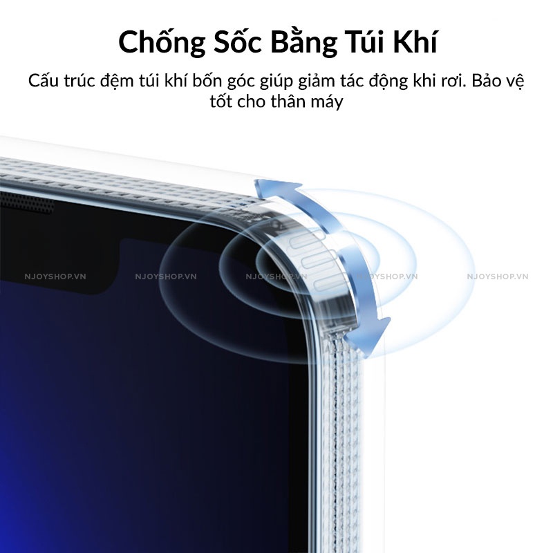 Ốp Lưng Ip Rock Pure Serie Viền Tpu Chống Sốc Lưng Trông Suốt Bảo Vệ Camera Ip 13,13 Pro ,13 Pro Max