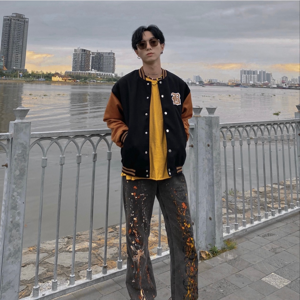 Áo khoác bomber varsity jacket The Bad God Mild