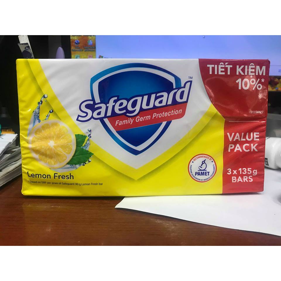 Block 3 Cục Xà bông  Safeguard hương Hoa hộp 135g | BigBuy360 - bigbuy360.vn