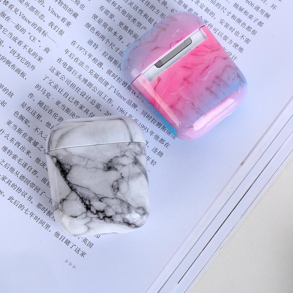 CHOOKEY Vỏ Bảo Vệ Hộp Sạc Tai Nghe AirPods 1 2 Chống Bụi Chống Sốc Vân Đá Cẩm Thạch Sang Trọ