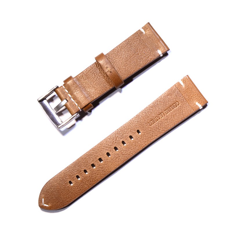 Dây đồng hồ da bò thật 2 mặt kiểu minimalist TIK017