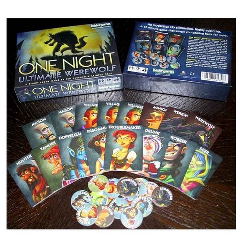 READY!!!Bộ Bài Ma Sói One night ultimate Werewolf alien English board game Werewolfboardgame