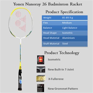 Vợt Cầu Lông Yonex Nanoray D26 100% Chính Hãng