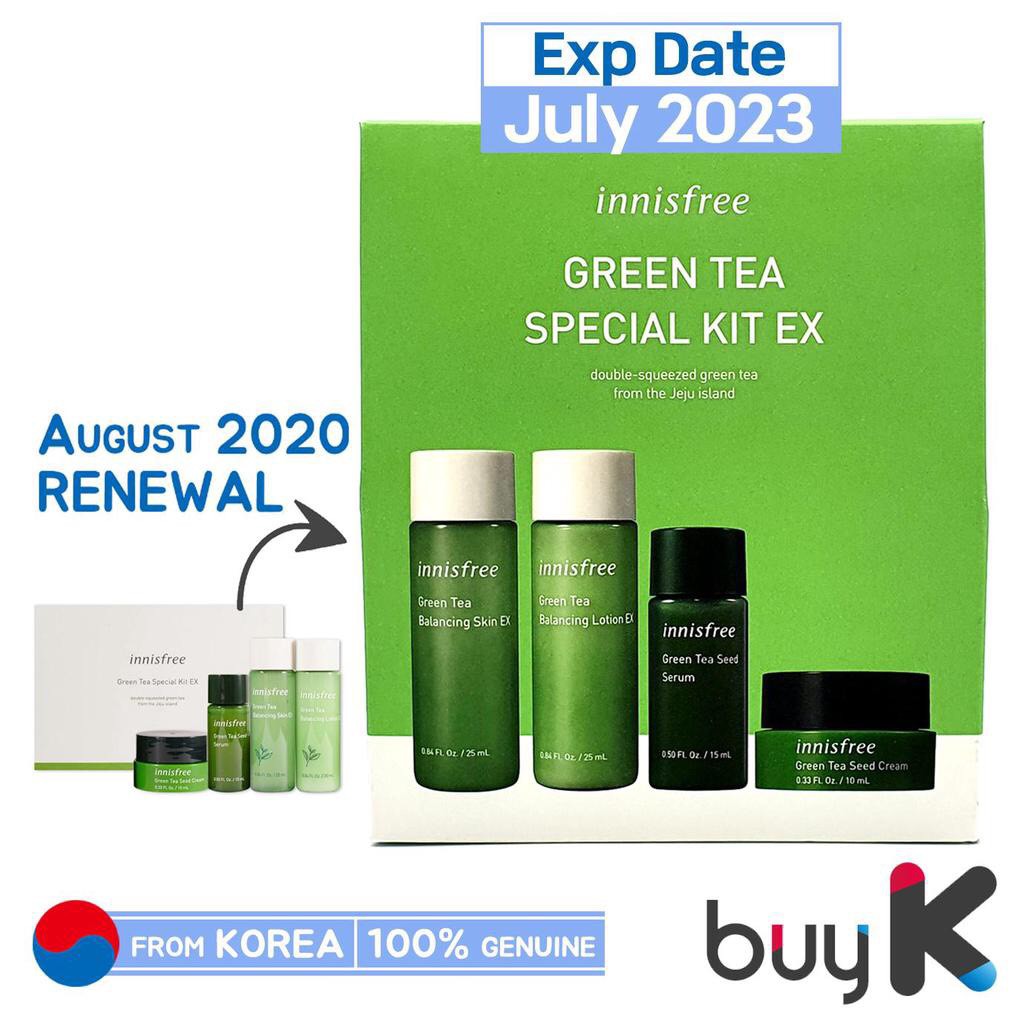 Bộ Dưỡng Da Trà Xanh Innisfree Green Tea Special Kit 4 Item (Mẫu mới)