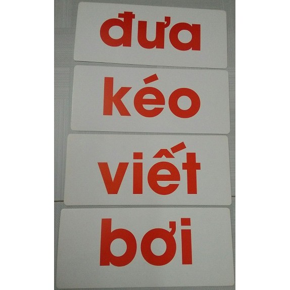 Flash card cho bé : tiếng việt - từ đơn