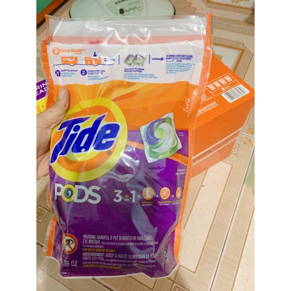 tách lẻ 5 viên giặt Tide 168 viên của Mỹ