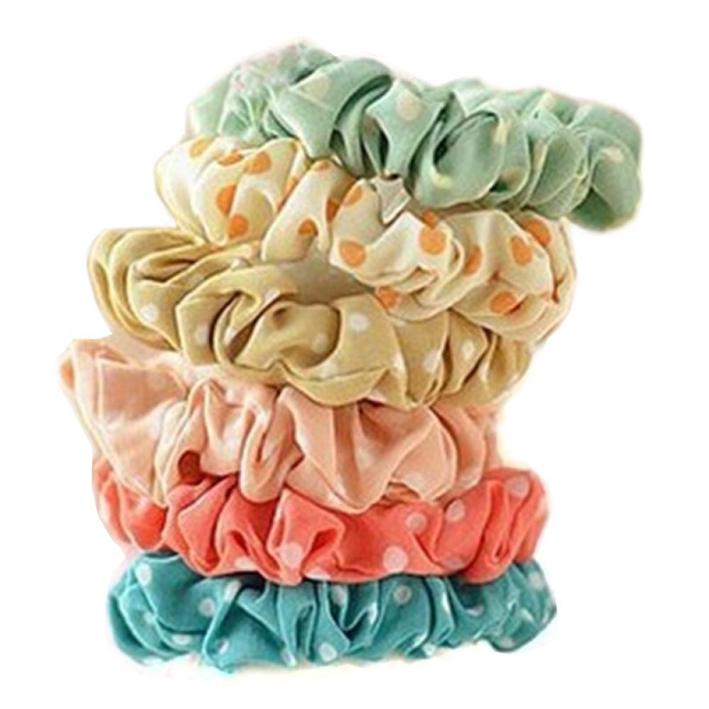 Set 10 Dây Cột Tóc Scrunchies Thời Trang Cho Nữ