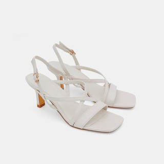 Sandal mũi vuông 7cm Zelda Star phối quai ngang - SN0410521