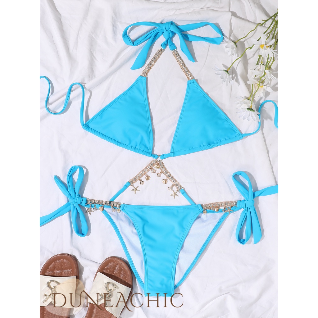 DUNEA Bikini 2 Mảnh Đính Đá Lấp Lánh