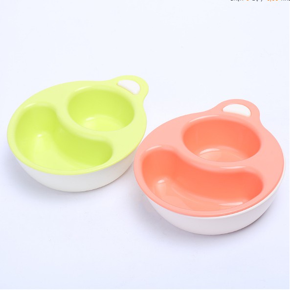 [Nhật Nội Địa] Bát Ăn Dặm 2 Lớp Chia Ngăn