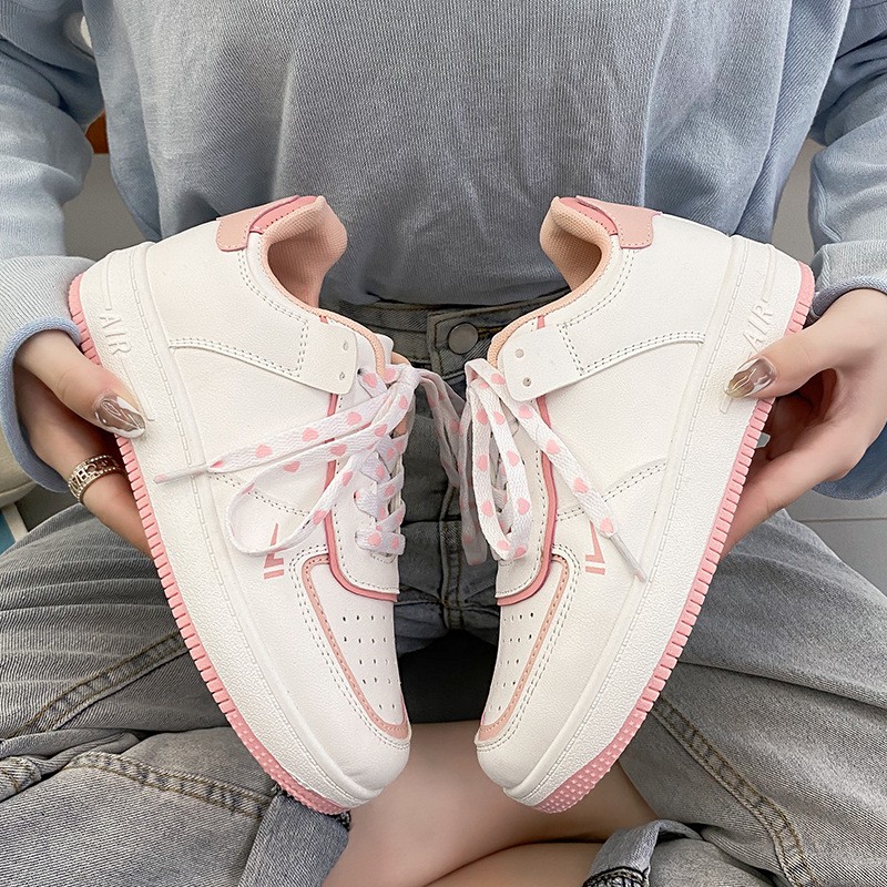 Giày thể thao nữ air force 1 custom màu xanh / hồng, Giày sneaker nữ AF1 hàng Trung chuẩn đẹp Hot 2021 | BigBuy360 - bigbuy360.vn