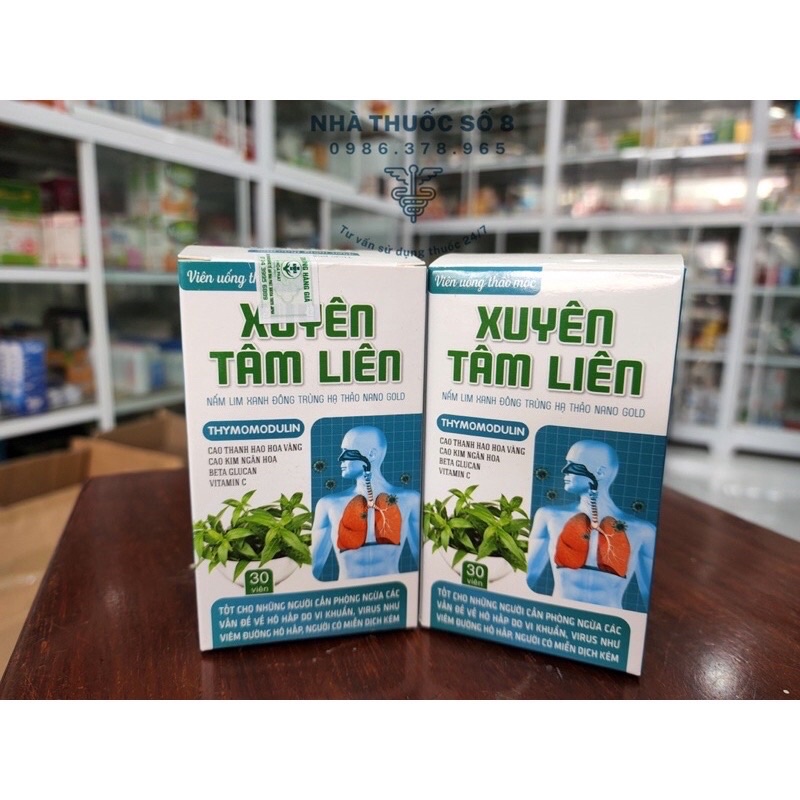 Viên uống thảo mộc Xuyên Tâm Liên hộp 30 viên