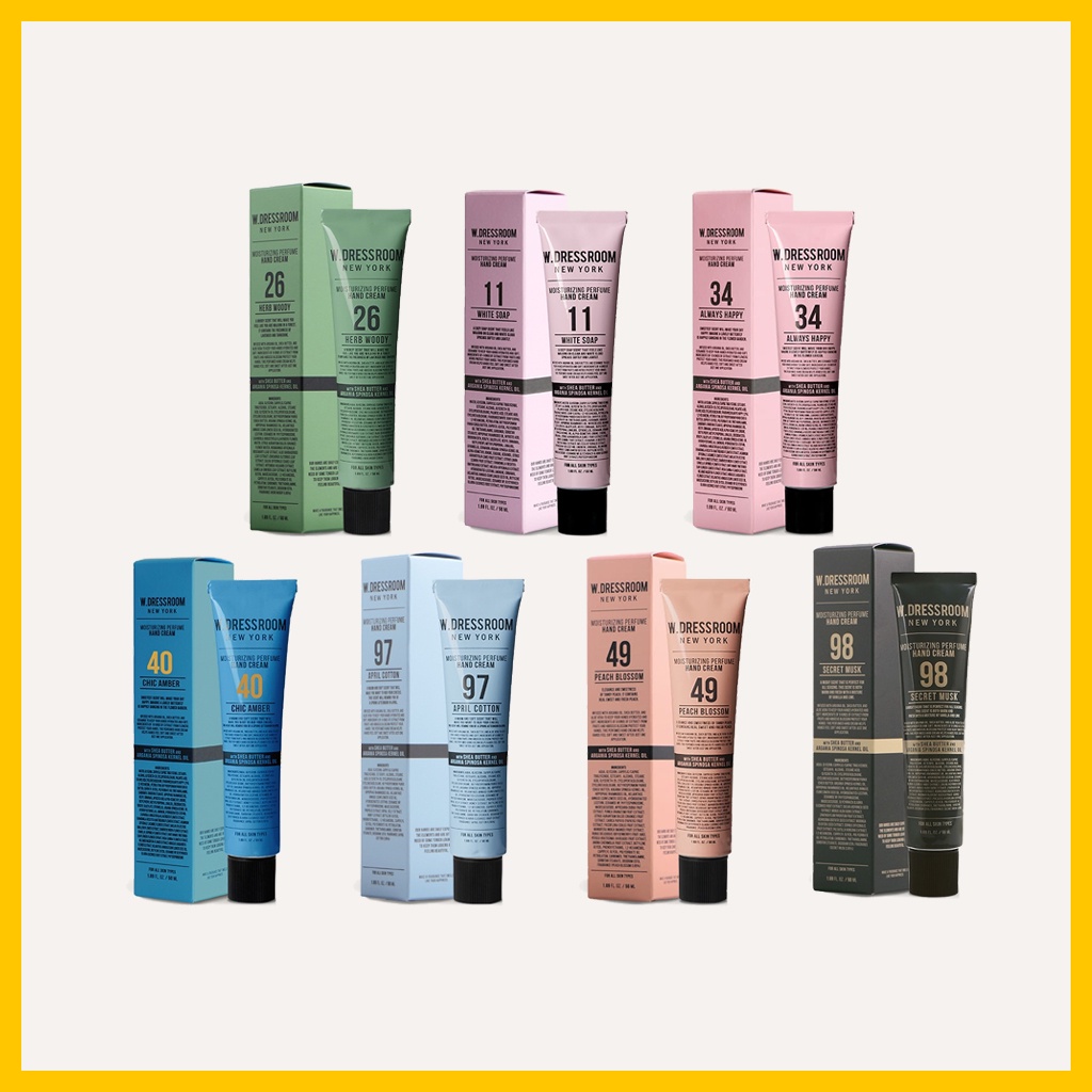 W.DRESSROOM Kem Dưỡng Ẩm Da Tay 50Mldressroom Hương Nước Hoa Cao Cấp