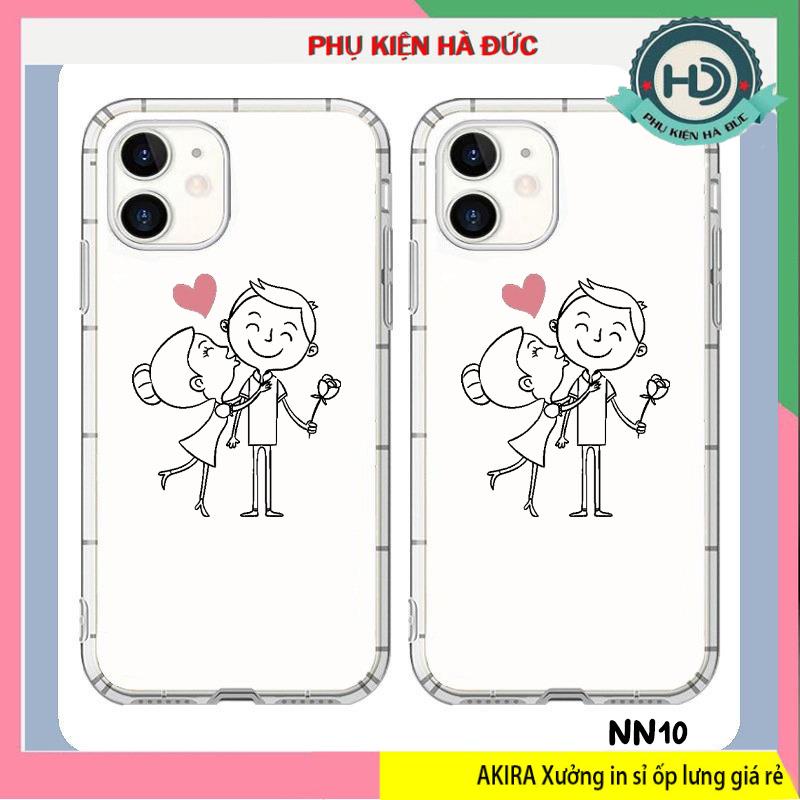 ốp lưng iphone in hình dễ thương chất liệu dẻo trong chống sốc viền có gân dày 1.5 mm mã NN10 Akira case