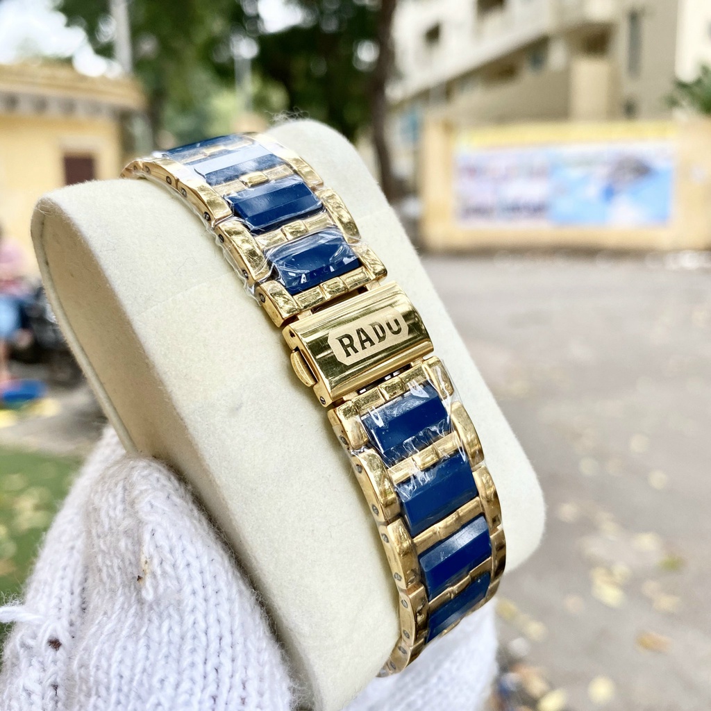 Đồng Hồ NAM Ra.do L033 Xanh Chống Xước, Chống Nước TUYỆT ĐỐI - TẶNG 1 Vòng Đá Tỳ Hưu + 2 pin AG4