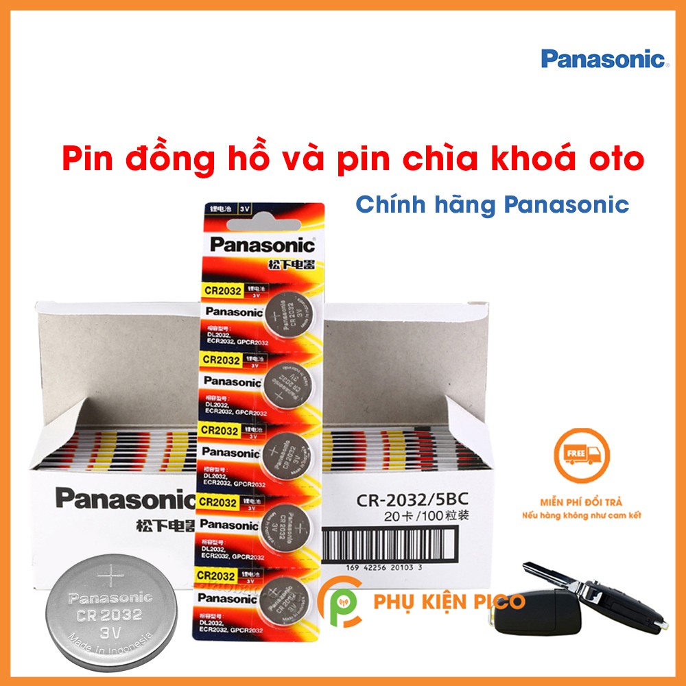 Pin lithium 3V Panasonic CR2450/ CR2032/ CR2025/ CR2016/ CR1632/ CR1620/ CR1616/ CR1220 - Vỉ 5 viên