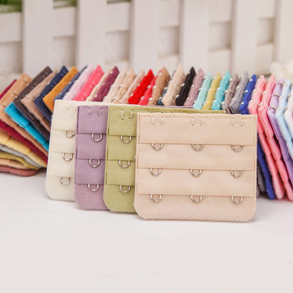 Phụ kiện mở rộng dây áo ngực 3 hàng co giãn màu sắc tùy chỉnh tiện dụng cho nữ