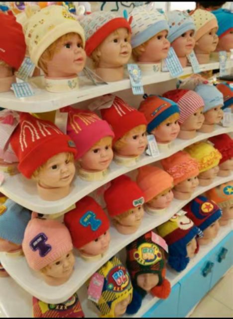 Manocanh treo tóc giả, nón cho bé, băng đô