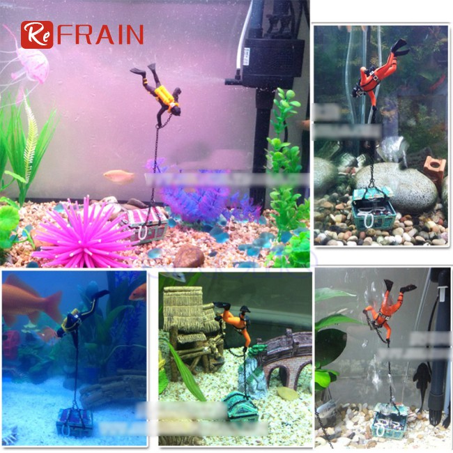 Đồ trang trí Thợ Lặn Trang Trí Bể Cá