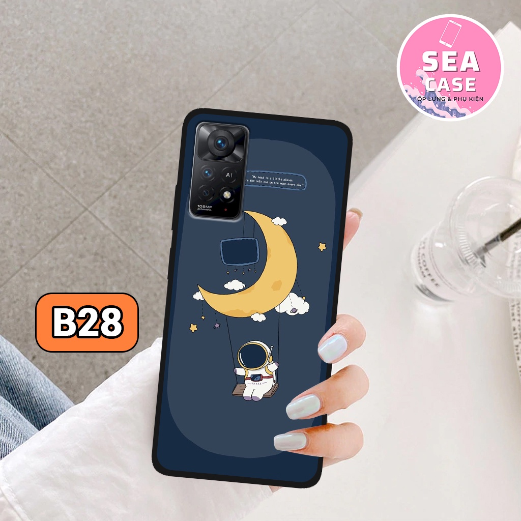 Ốp lưng XIAOMI REDMI NOTE 11/ REDMI NOTE 11S hình vũ trụ,hoạt hình,phi hành gia – ốp nhựa chống trầy,chống va đập