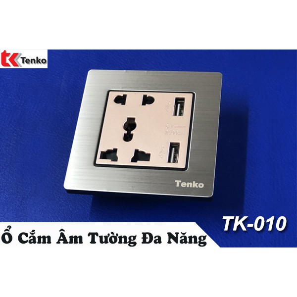 Ổ Cắm Điện Đa Năng Âm Tường TENKO TK-010