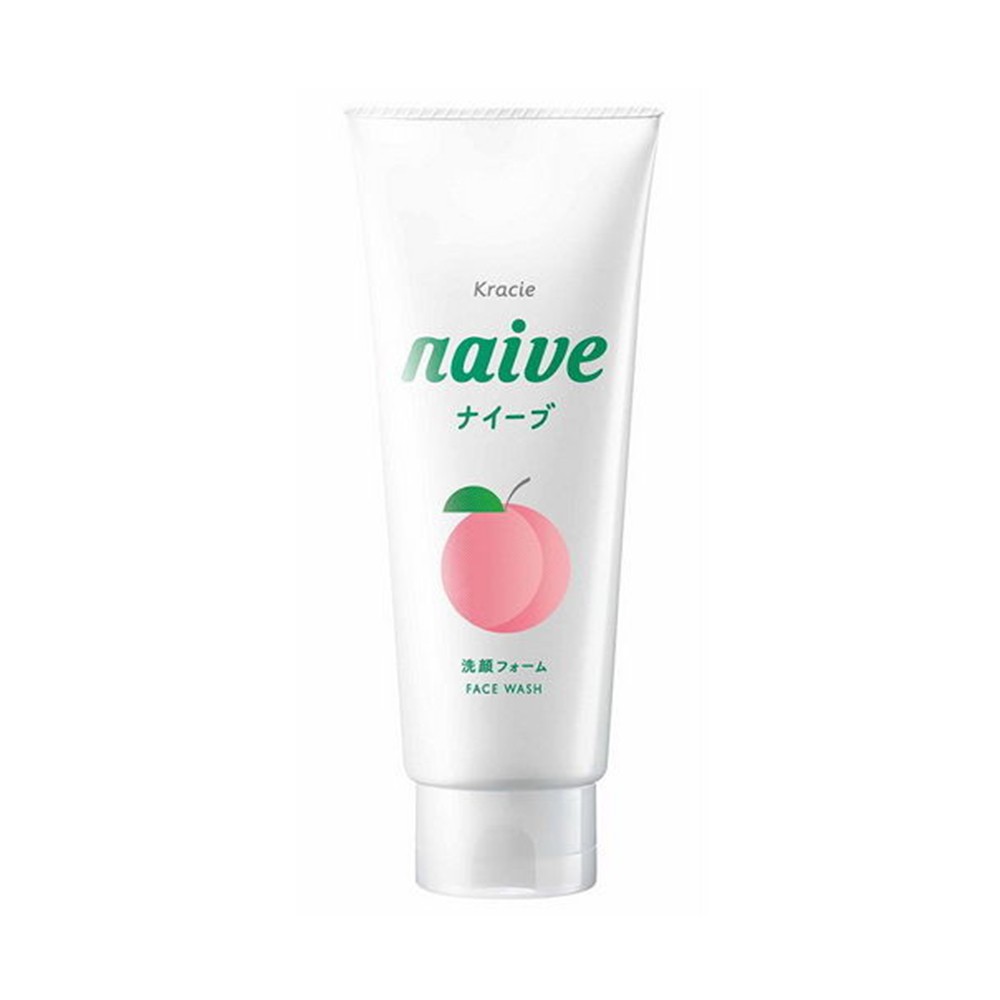 Sữa rửa mặt naive kracie Naive 143g Nhật (trà xanh , đào, lô hội , chanh)