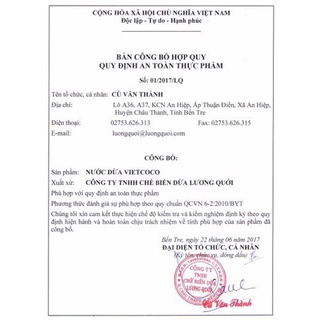 Dầu Dừa Tinh Luyện ( Cooking oil ) Vietcoco : - chai 1 lít