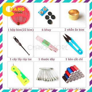 Hộp Kim Chỉ Đa Năng 55 Món Tiện Dụng