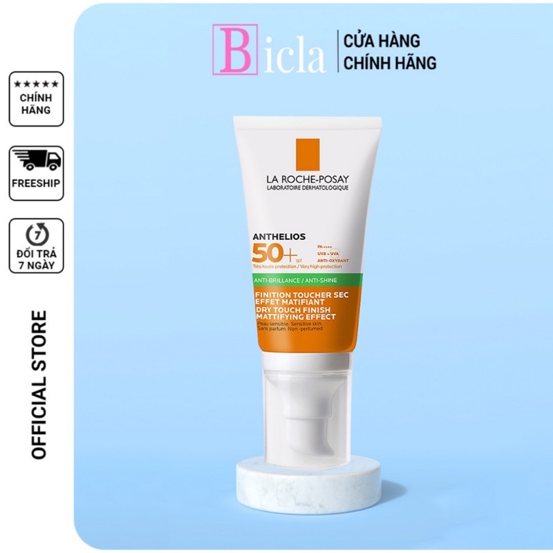 Kem chống nắng La Roche Posay cho da dầu,da dầu mụn Anthelios Dry Touch Gel-Cream SPF50 50ML